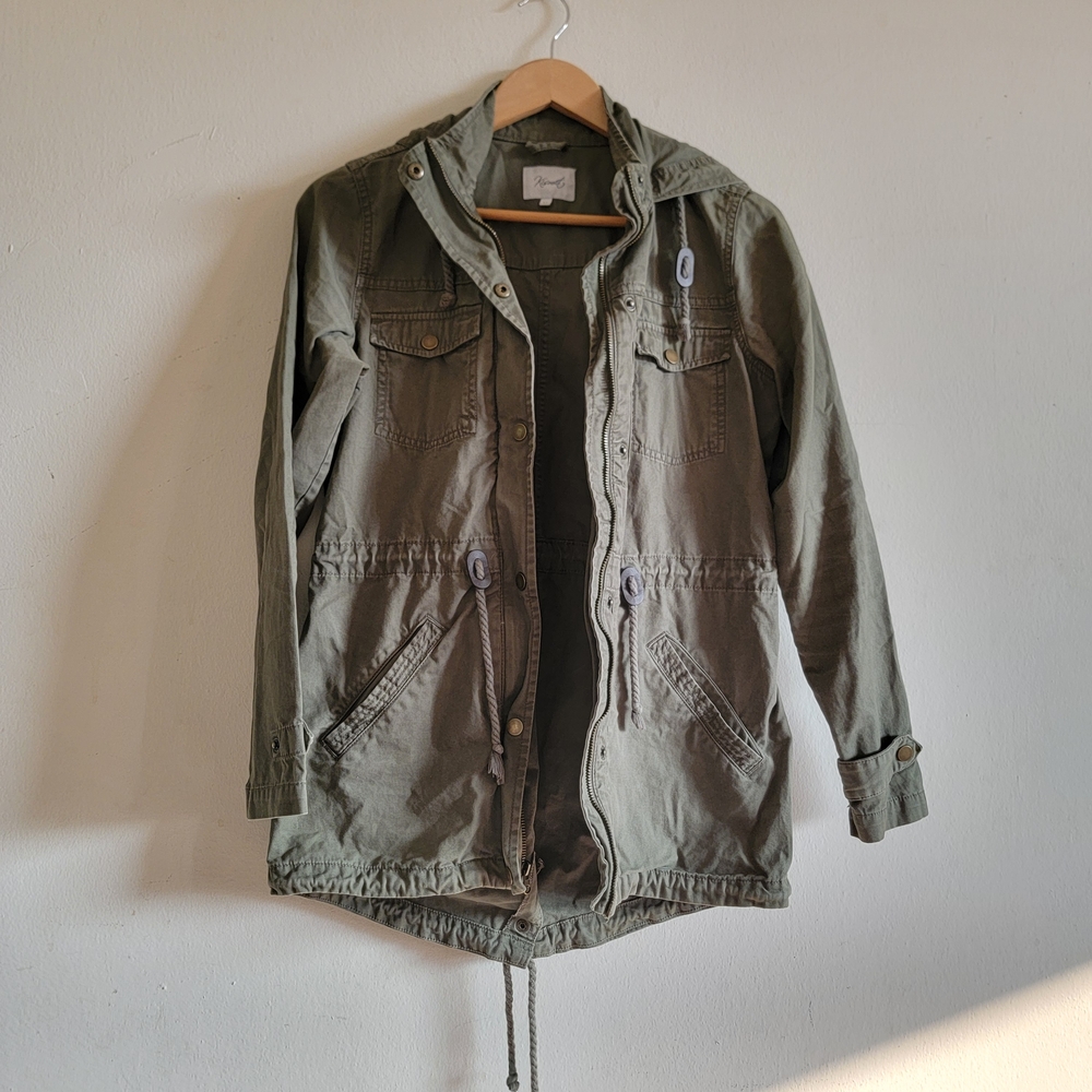 Kismet Army Green Utility Cargo Jacket Size Small